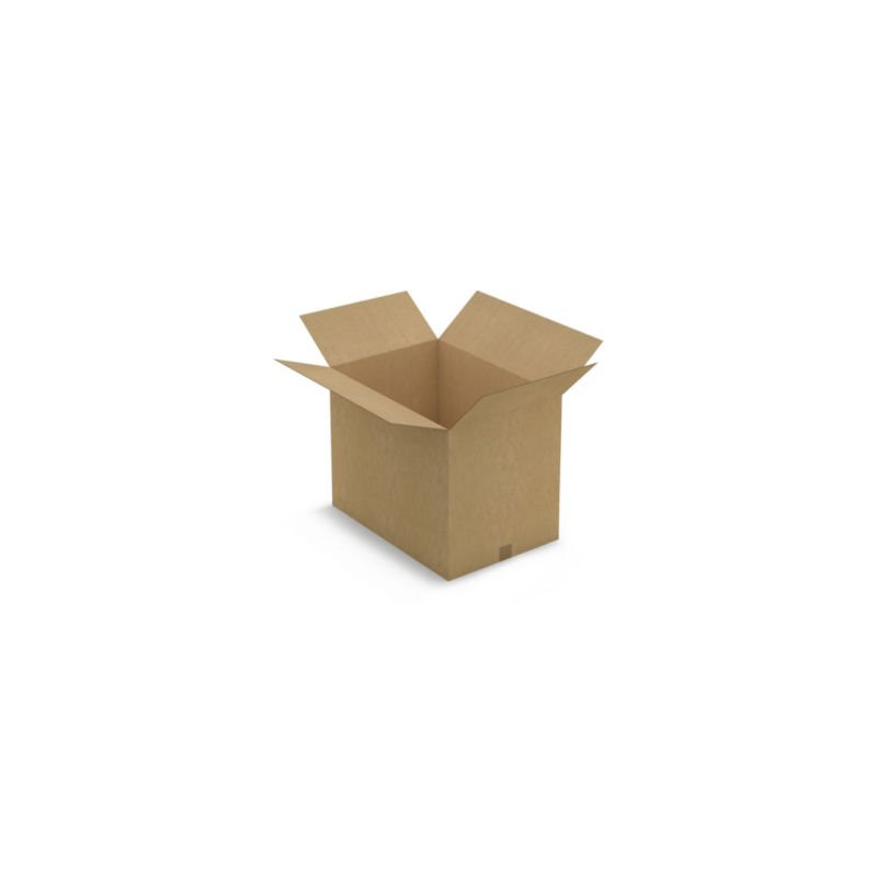 Caisse carton brune simple cannelure RAJA 65x45x50 cm