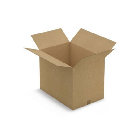 Caisse carton brune simple cannelure RAJA 65x45x50 cm