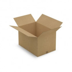 Caisse carton brune simple cannelure RAJA 65x45x40 cm