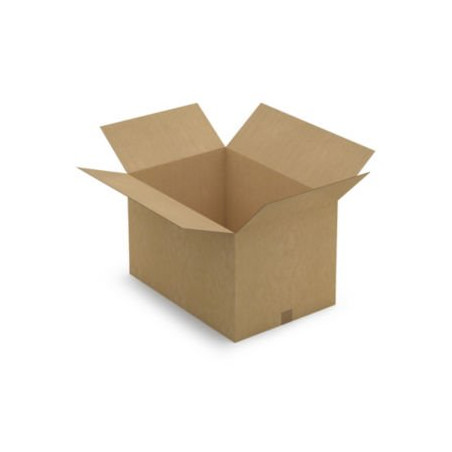 Caisse carton brune simple cannelure RAJA 65x45x40 cm