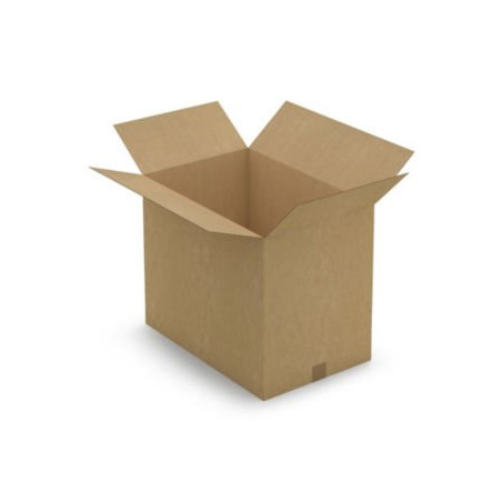 Caisse carton brune simple cannelure RAJA 59x39x48 cm