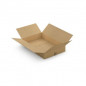 Caisse carton plate brune simple cannelure RAJA 60x40x10 cm