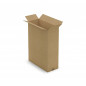 Caisse carton brune pour produit plat simple cannelure RAJA 60x25x50 cm