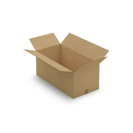 Caisse carton brune simple cannelure RAJA 70x35x30 cm