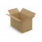 Caisse carton brune simple cannelure RAJA 70x40x40 cm