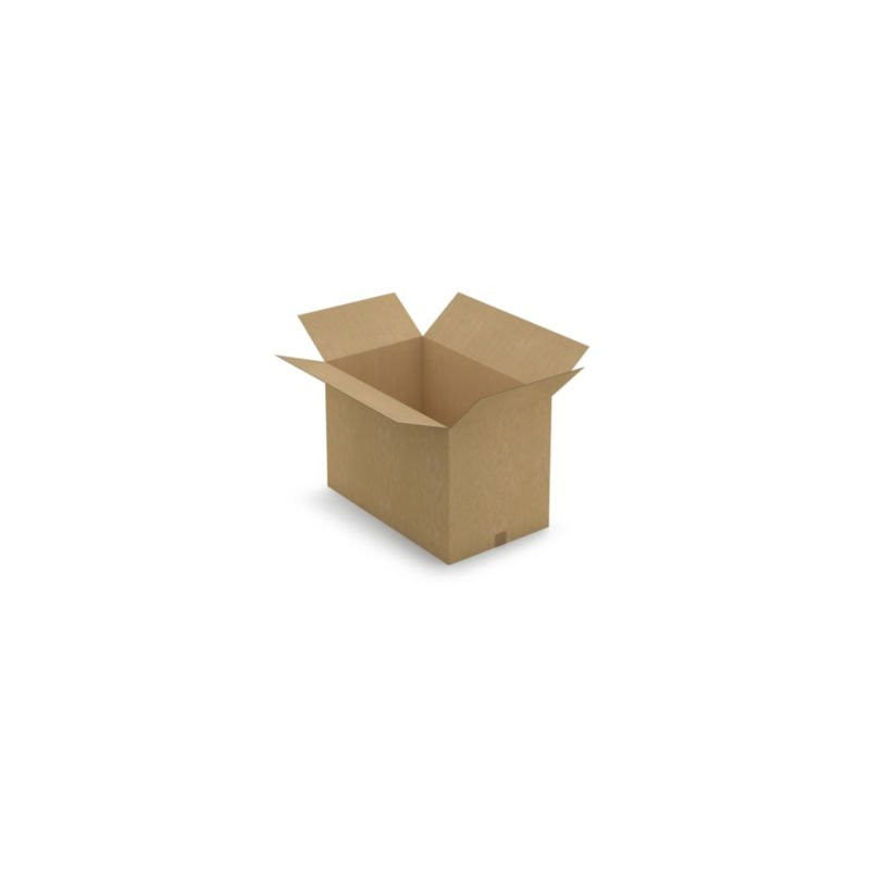 Caisse carton brune simple cannelure RAJA 75x45x50 cm