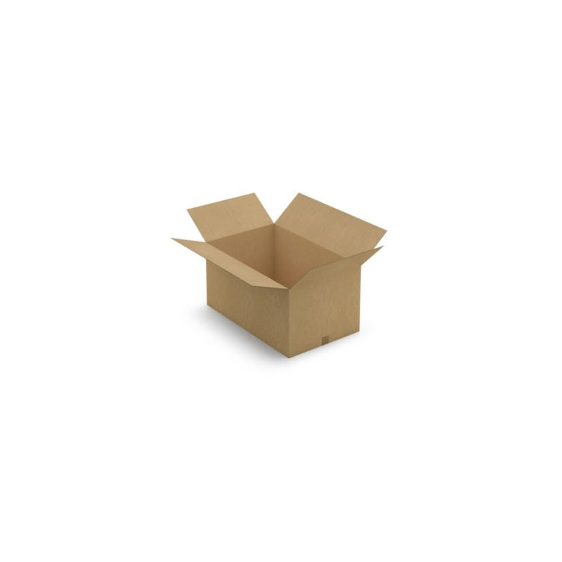 Caisse carton brune simple cannelure RAJA 80x50x40 cm