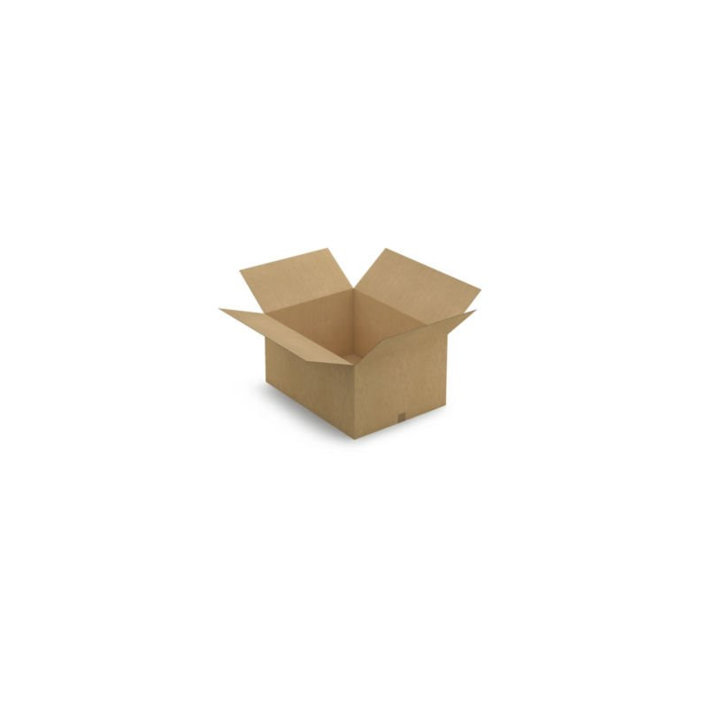 Caisse carton brune simple cannelure RAJA 80x60x40 cm