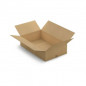 Caisse carton plate brune simple cannelure RAJA 80x50x20 cm