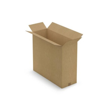 Caisse carton brune pour produit plat simple cannelure RAJA 80x30x70 cm