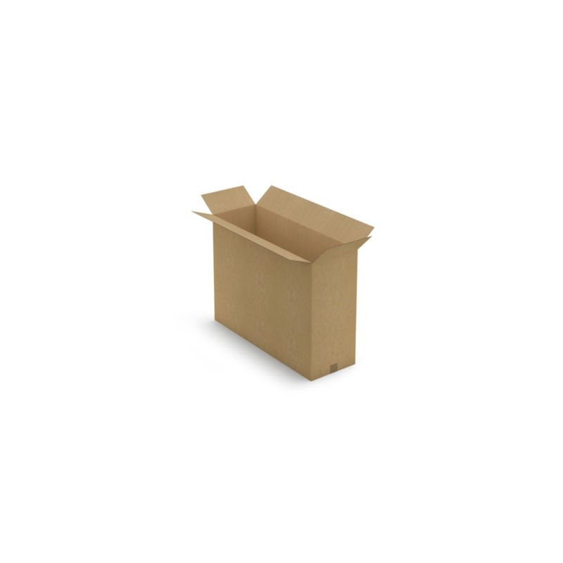 Caisse carton brune pour produit plat simple cannelure RAJA 90x30x65 cm