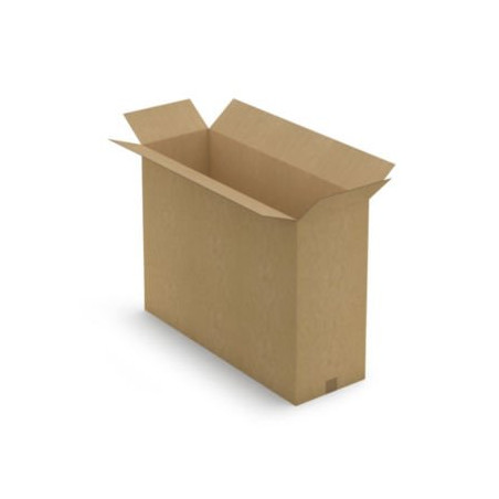 Caisse carton brune pour produit plat simple cannelure RAJA 90x30x65 cm