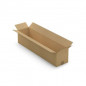 Caisse carton longue simple cannelure à grande ouverture RAJA 90x20x20 cm