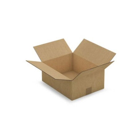 Caisse carton brune double cannelure RAJA 35x27x14 cm