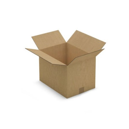 Caisse carton brune double cannelure RAJA 38x28x27 cm