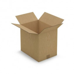 Caisse carton brune double cannelure RAJA 38x28x35 cm