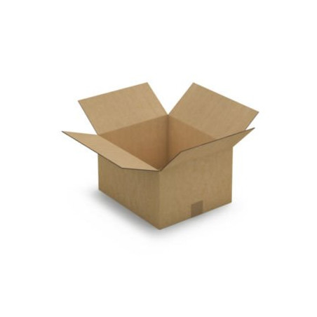 Caisse carton brune double cannelure RAJA 35x30x20 cm