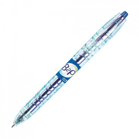 STYLO ROLLER PILOT B2P BEGREEN RÉTRACTABLE POINTE 0,7 MM - ÉCRITURE MOYENNE BLEU