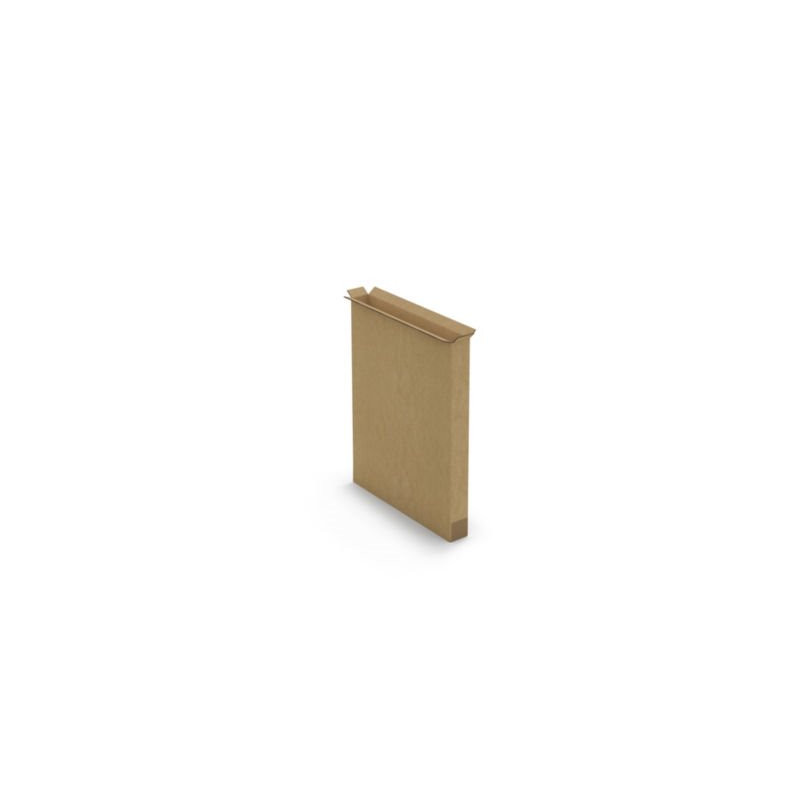 Caisse carton télescopique pour produit plat brune double cannelure 120x18x160 cm