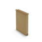 Caisse carton télescopique pour produit plat brune double cannelure 120x18x160 cm