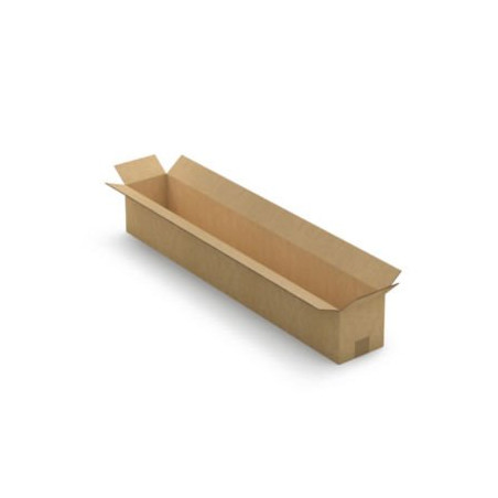 Caisse carton longue double cannelure à grande ouverture RAJA 100x15x15 cm