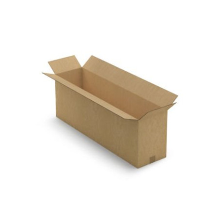 Caisse carton longue double cannelure à grande ouverture RAJA 100x25x35 cm