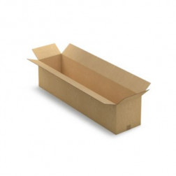 Caisse carton longue double cannelure à grande ouverture RAJA 130x30x30 cm