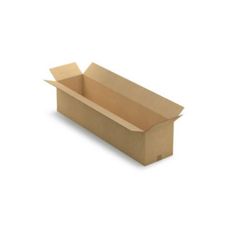 Caisse carton longue double cannelure à grande ouverture RAJA 130x30x30 cm