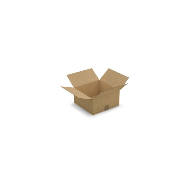 Caisse carton brune simple cannelure RAJA 30x30x15 cm