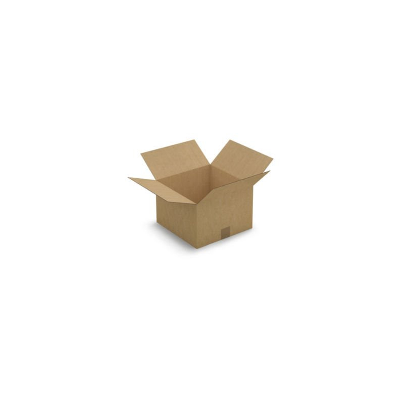 Caisse carton brune simple cannelure RAJA 30x30x20 cm