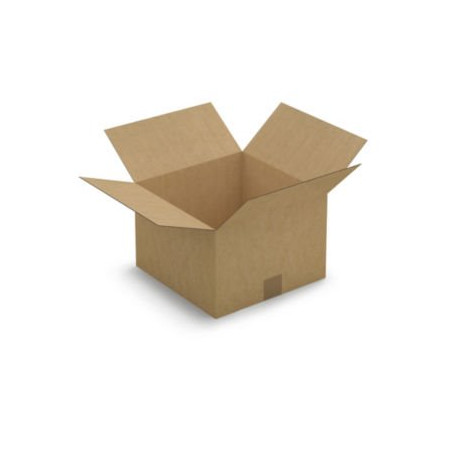 Caisse carton brune simple cannelure RAJA 30x30x20 cm