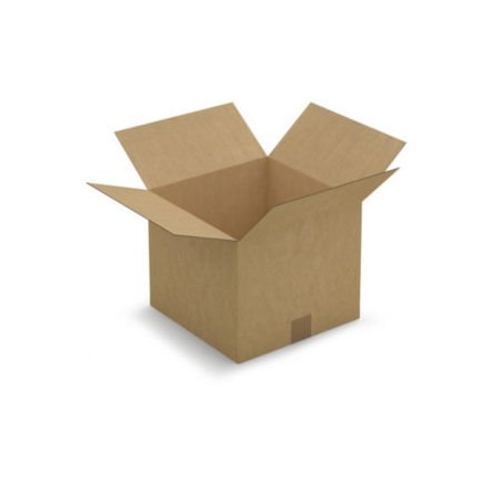 Caisse carton brune simple cannelure RAJA 30x30x25 cm