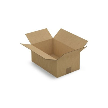 Caisse carton brune simple cannelure RAJA 34,5x22x14,5 cm