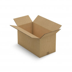 Caisse carton brune triple cannelure RAJA 46x26x26 cm