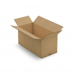 Caisse carton brune triple cannelure RAJA 46x26x26 cm