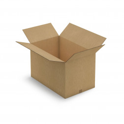 Caisse carton brune triple cannelure RAJA 46x26x26 cm