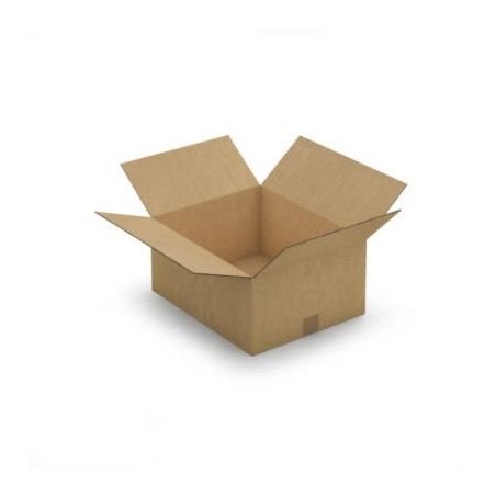 Caisse carton brune double cannelure RAJA 43x35x20 cm