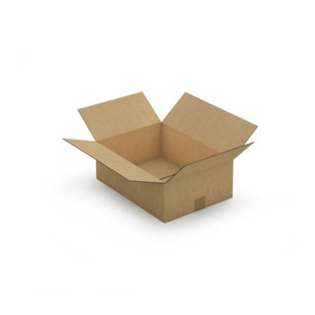 Caisse carton brune double cannelure RAJA 43x31x15 cm