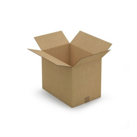 Caisse carton brune double cannelure RAJA 43x30x35 cm