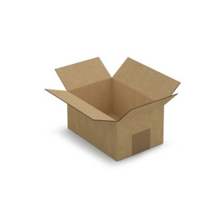 Caisse carton brune simple cannelure RAJA 18,5x12,5x9 cm