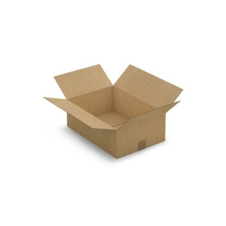 Caisse carton brune simple cannelure RAJA 43x30x15 cm