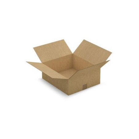 Caisse carton brune simple cannelure RAJA 40x35x15 cm