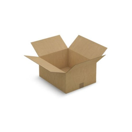 Caisse carton brune simple cannelure RAJA 43x35x20 cm