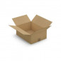 Caisse carton plate brune simple cannelure RAJA 40x30x15 cm