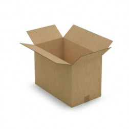 Caisse carton brune double cannelure RAJA 48x28x33 cm