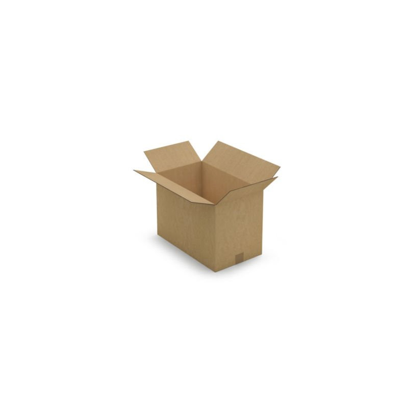 Caisse carton brune double cannelure RAJA 48x28x33 cm