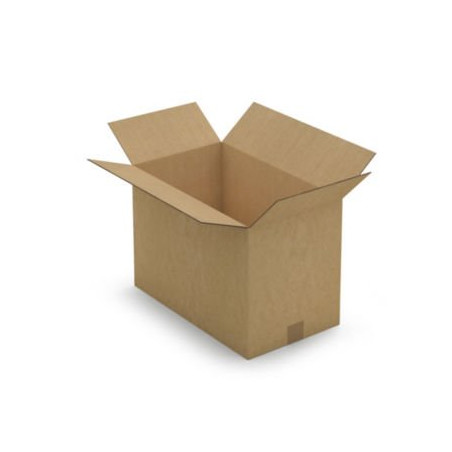 Caisse carton brune double cannelure RAJA 48x28x33 cm