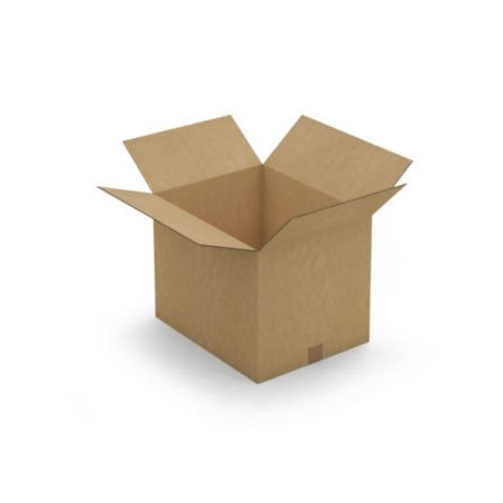 Caisse carton brune double cannelure RAJA 48x38x37 cm