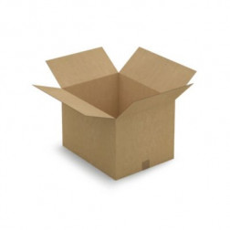 Caisse carton brune simple cannelure RAJA 49x39x34 cm