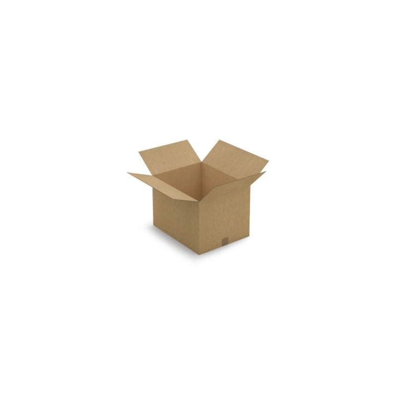 Caisse carton brune simple cannelure RAJA 49x39x34 cm